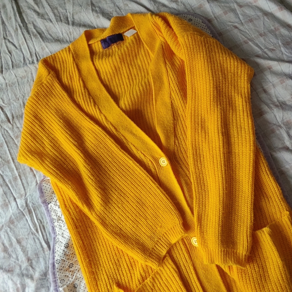 VTG Vibrant Yellow Women's cozy Sweater